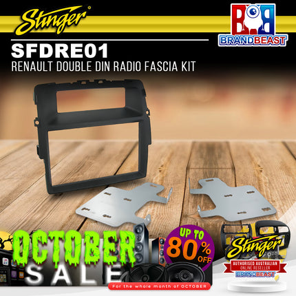 Stinger SFDRE01 Renault Double DIN Radio Fascia Kit