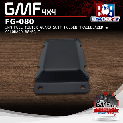 GMF4x4 FG-080 3mm Fuel Filter Guard Suit Holden Trailblazer & Colorado RG/RG 7