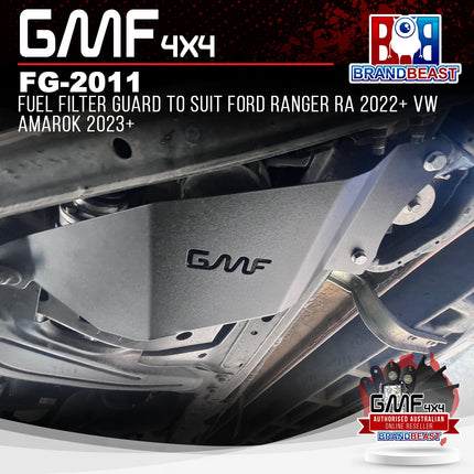 GMF4X4 FG-2011 Fuel Filter Guard To Suit Ford Ranger RA 2022+ VW Amarok 2023+