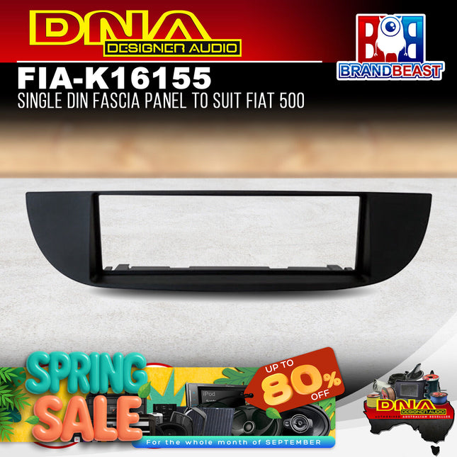 DNA FIA-K16155 Single DIN Fascia Panel to Suit Fiat 500