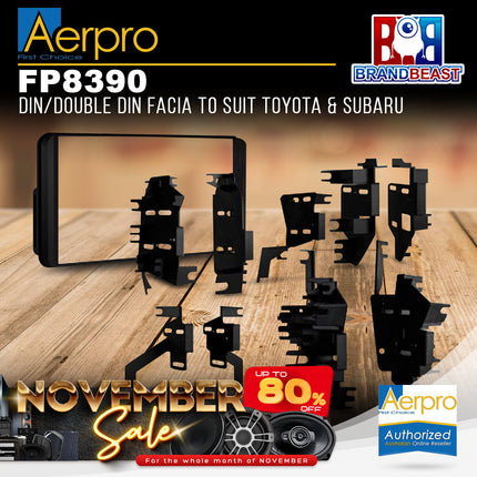 Aerpro FP8390 DIN/Double DIN Facia to Suit Toyota & Subaru
