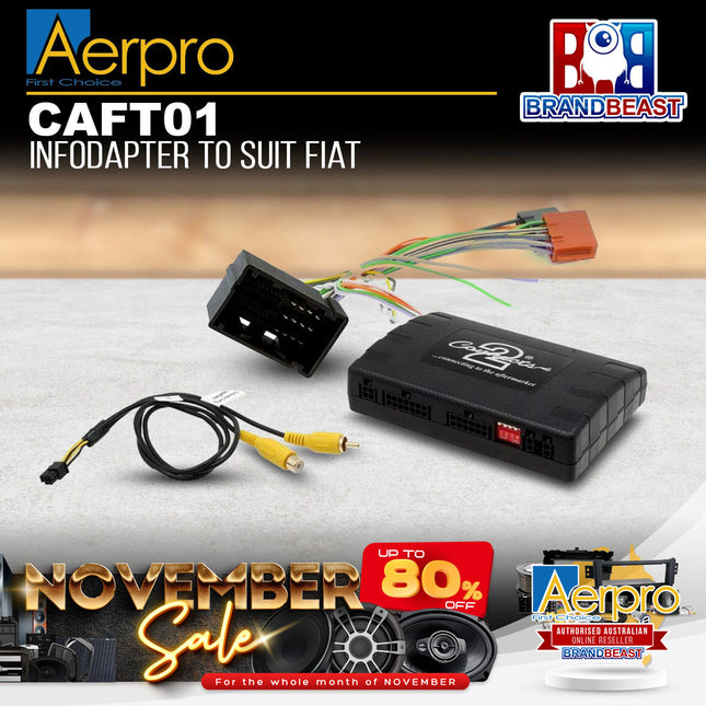 Aerpro CAFT01 AV Infodaptor Suit Fiat Ducato 2015-ON