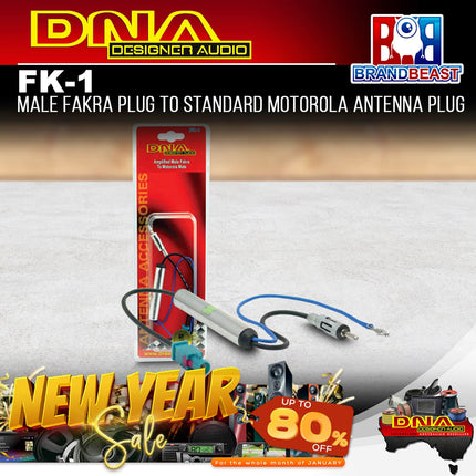 DNA FK-1 Male Fakra Plug To Standard Motorola Antenna Plug