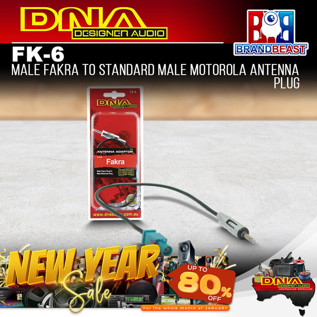 DNA FK-6 Male Fakra To Standard Male Motorola Antenna Plug