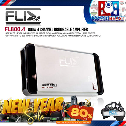 FLI FL800.4-F1 Loaded Series 800W 4-Channel Power Amplifier