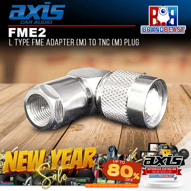 Axis FME2 FME Adapter (M) To Tnc (M) Plug