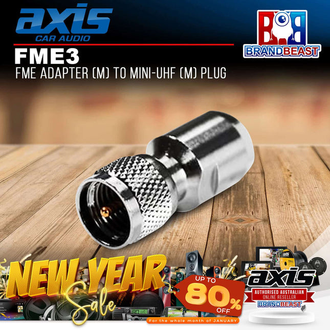 Axis FME3 Fme Adapter (M) To Mini-uhf (M) Plug