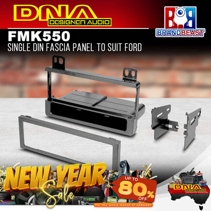 DNA FM-K550 Single DIN Fascia Panel To Suit Ford