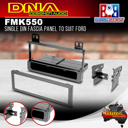DNA FM-K550 Single DIN Fascia Panel To Suit Ford