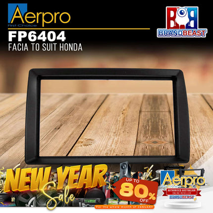 Aerpro FP6404 Double DIN Black Facia Kit Suit Honda Stream 2006 -