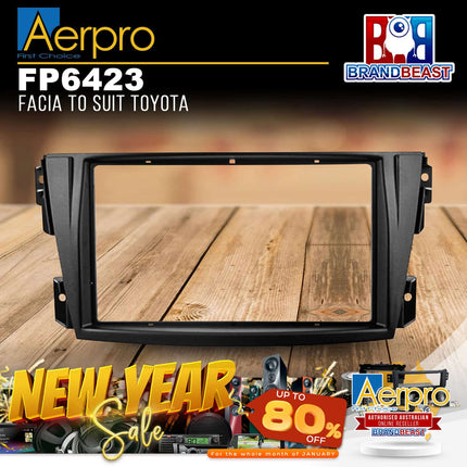 Aerpro FP6423 Double DIN Black Facia Kit Suit Toyota Caldina 2002 - 2007