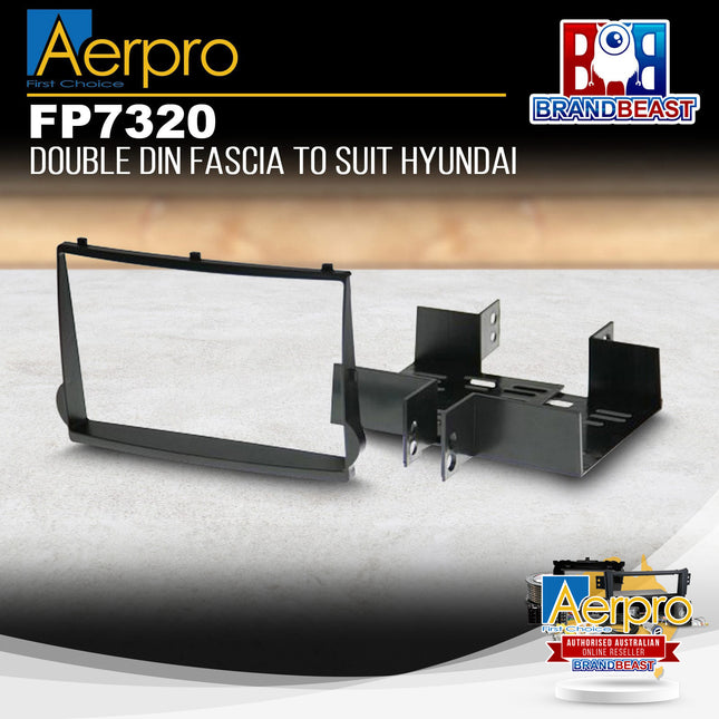 Aerpro FP7320 Double DIN Black Facia Kit Suit Hyundai Various Vehicles