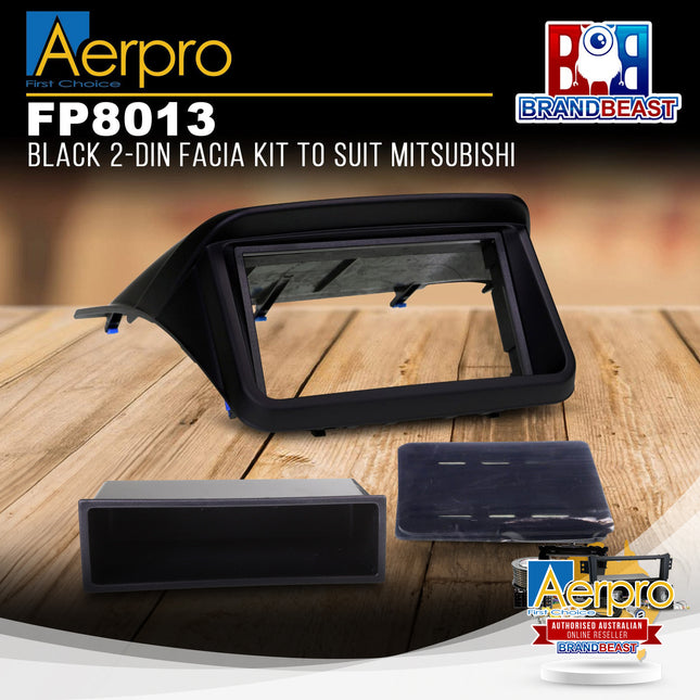 Aerpro FP8013 Double DIN Black Facia Kit Suit Mitsubishi Challenger/Triton