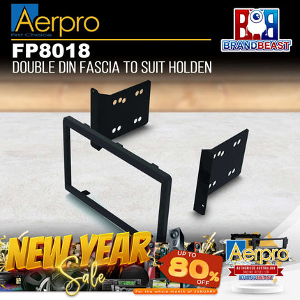 Aerpro FP8018 Double DIN Dark Grey Facia Kit Suit Holden Various Models