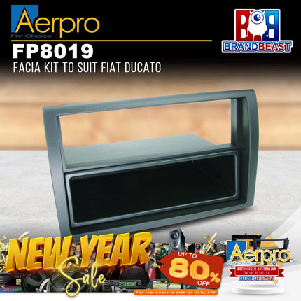 Aerpro FP8019 Single/Double DIN Black Facia Kit Suit Fiat Ducato 2006 - 2012