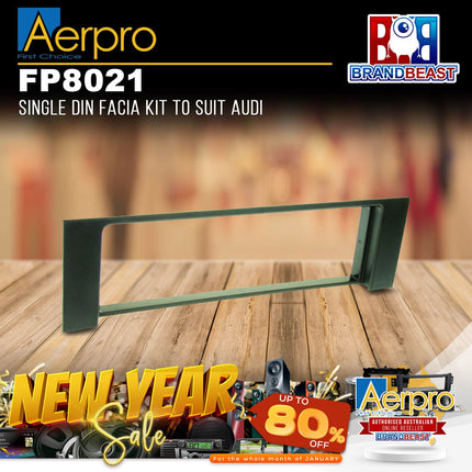 Aerpro FP8021 Single DIN Black Facia Kit Suit Audi A4 & Allroad