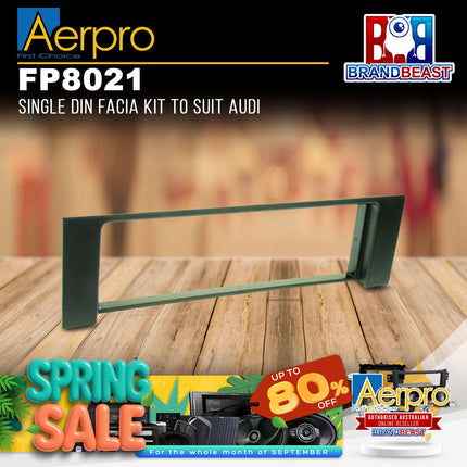 Aerpro FP8021 Single DIN Black Facia Kit Suit Audi A4 & Allroad