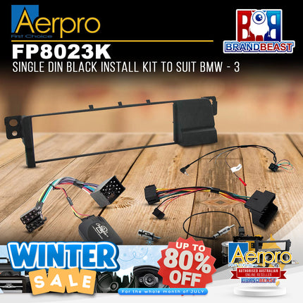 Aerpro FP8023K Single DIN Black Install Kit Suit BMW 3 Series E46 1998 - 2005