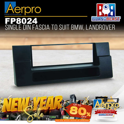 Aerpro FP8024 Single DIN Black Facia Kit Suit BMW & Landrover Various Models