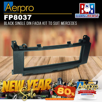 Aerpro FP8037 Black Single DIN Facia Kit to Suit Mercedes 2005-2014