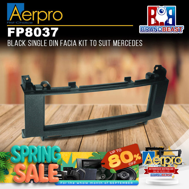 Aerpro FP8037 Black Single DIN Facia Kit to Suit Mercedes 2005-2014