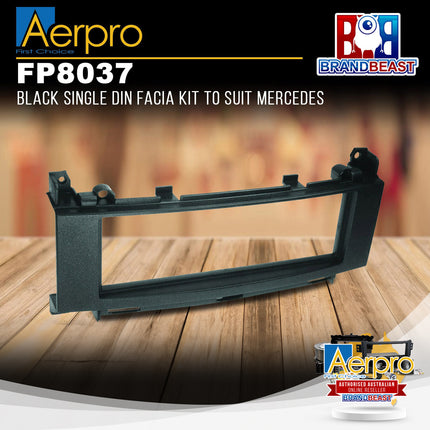 Aerpro FP8037 Black Single DIN Facia Kit to Suit Mercedes 2005-2014