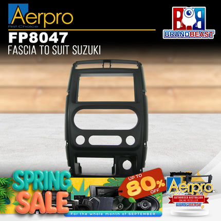 Aerpro FP8047 2DIN Facia Textured Black Facia Kit Suit Suzuki Jimny 2005 - 2018