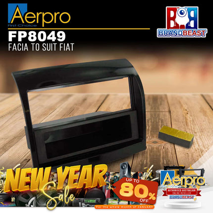 Aerpro FP8049 Single/Double DIN Black Facia Kit Suit Fiat Ducato 2012 - 2014