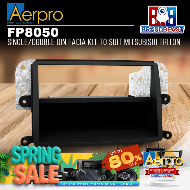 Aerpro FP8050 Single/Double DIN Facia Kit to Suit Mitsubishi Triton