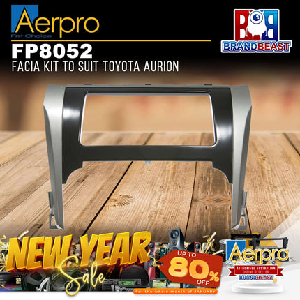 Aerpro FP8052 Double DIN 200mm Facia Kit Suit Toyota Aurion 2012 - 2014