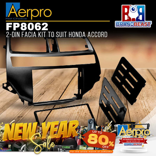 Aerpro FP8062 2-DIN Facia Kit to Suit Honda Accord