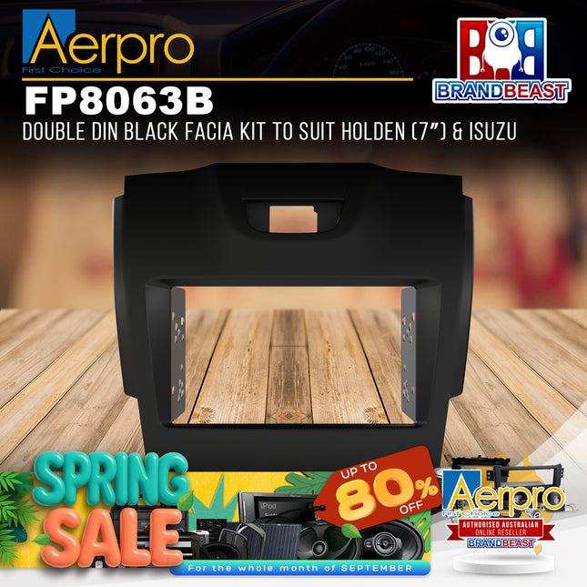 Aerpro FP8063B Double DIN Black Facia Kit Suit Holden Colorado/Colorado 7