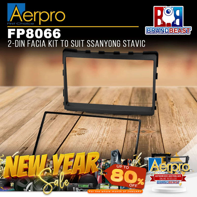 Aerpro FP8066 2-DIN Facia Kit to Suit Ssanyong Stavic