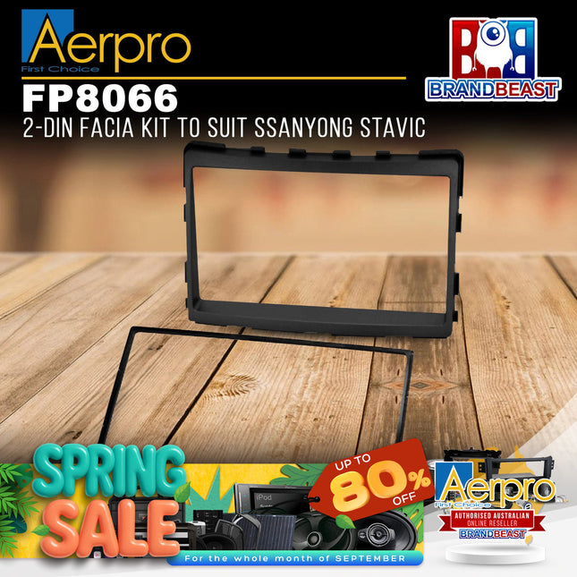 Aerpro FP8066 2-DIN Facia Kit to Suit Ssanyong Stavic