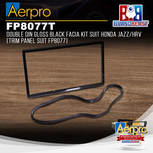 Aerpro FP8077T Double DIN Facia Kit Suit Honda Jazz/HRV (Trim Panel Suit FP8077)