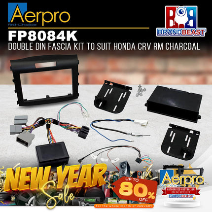 Aerpro FP8084K Single/Double DIN Facia Kit To Suit Honda CRV