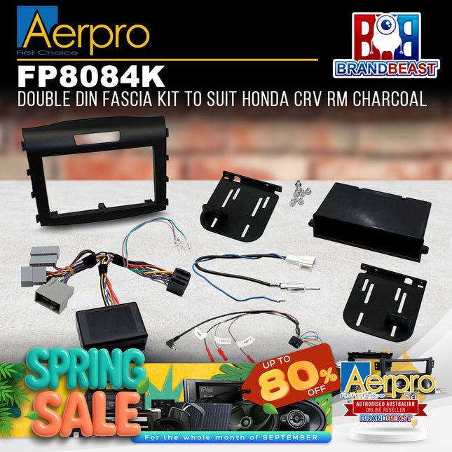 Aerpro FP8084K Single/Double DIN Facia Kit To Suit Honda CRV