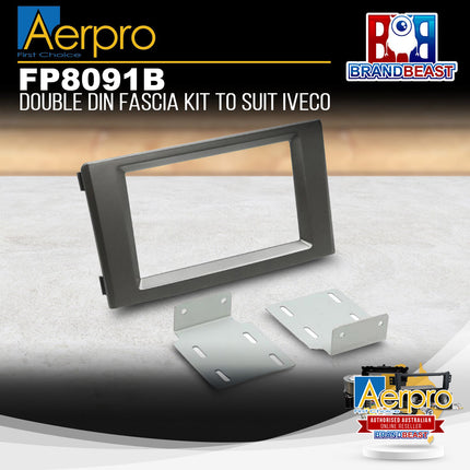 Aerpro FP8091B Facia Kit Suit Iveco Daily 2007-14 Dark Grey 2-DIN