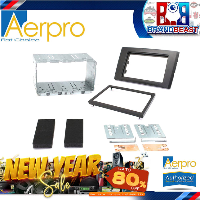 Aerpro FP8096 2-DIN Facia Kit Suit Volvo XC90 2002-13 Charcoal