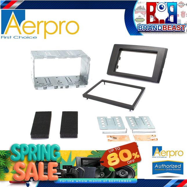 Aerpro FP8096 2-DIN Facia Kit Suit Volvo XC90 2002-13 Charcoal