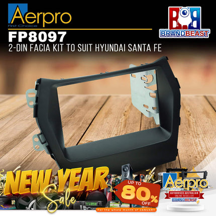 Aerpro FP8097 2-DIN Facia Kit to Suit Hyundai Santa Fe