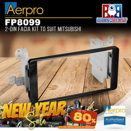 Aerpro FP8099 2-DIN Facia Kit to Suit Mitsubishi