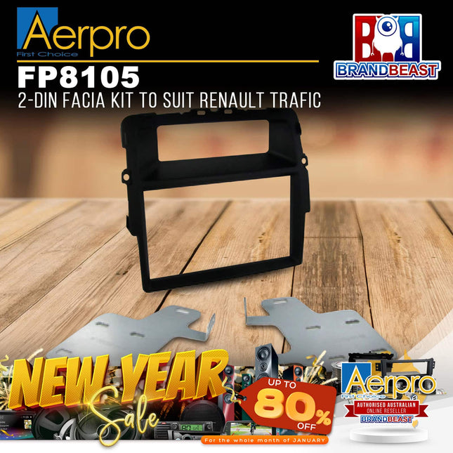 Aerpro FP8105 2-DIN Facia Kit to Suit Renault Trafic