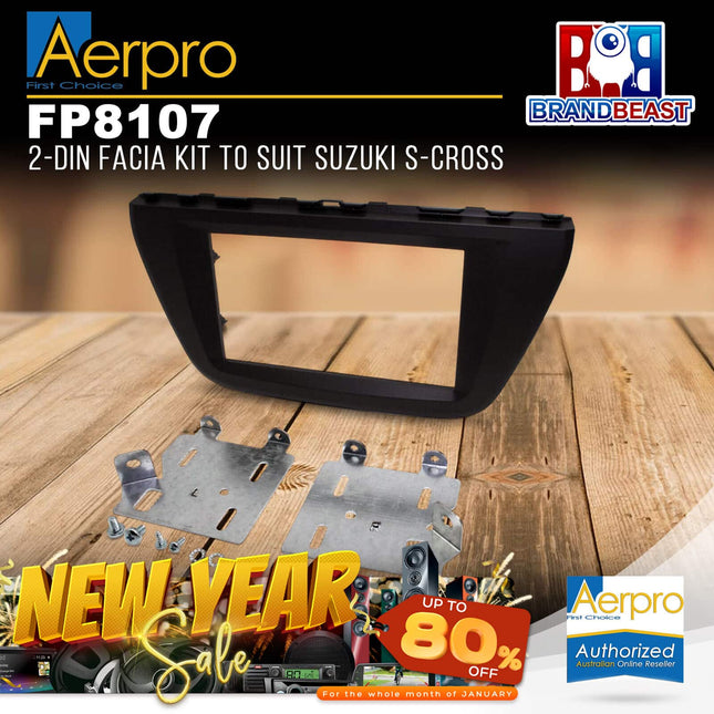 Aerpro FP8107 2-DIN Facia Kit to Suit Suzuki S-Cross