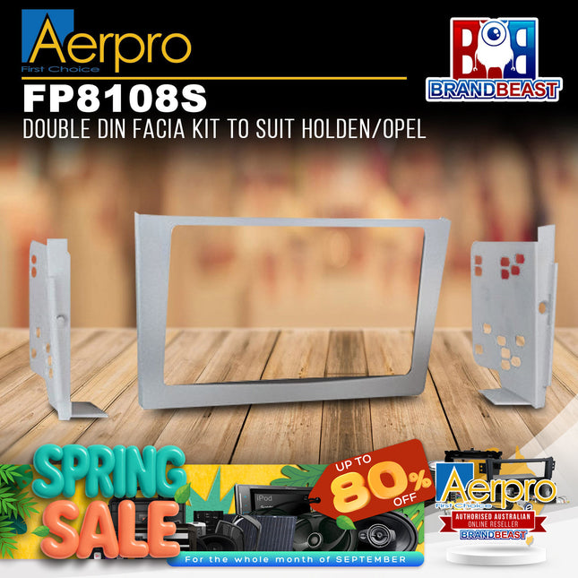 Aerpro FP8108S Double DIN Facia Kit to Suit Holden/Opel