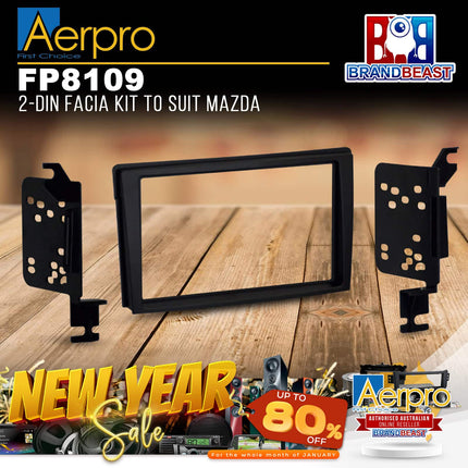 Aerpro FP8109 2-DIN Facia Kit Suit Mazda MPV 1999-2006