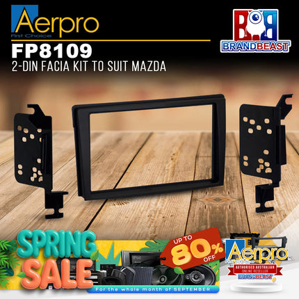 Aerpro FP8109 2-DIN Facia Kit Suit Mazda MPV 1999-2006