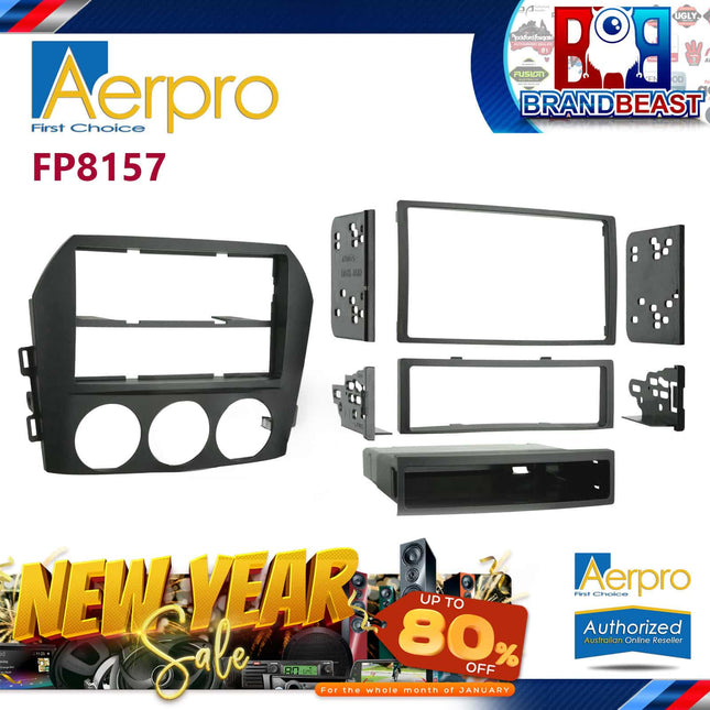 Aerpro FP8157 Single/Double DIN Black Facia Kit Suit Mazda MX5 Roadster