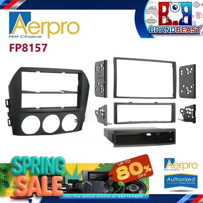 Aerpro FP8157 Single/Double DIN Black Facia Kit Suit Mazda MX5 Roadster