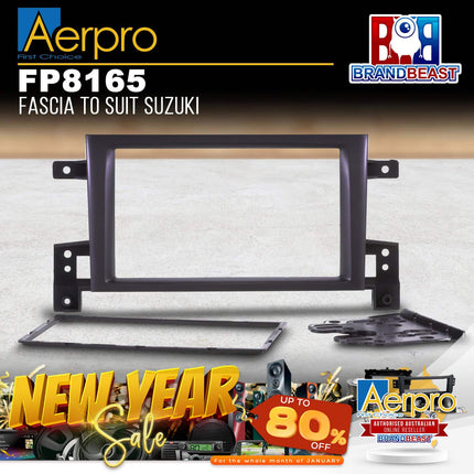 Aerpro FP8165 Double DIN Black Facia Kit Suit Suzuki Grand Vitara 2005 - 2013